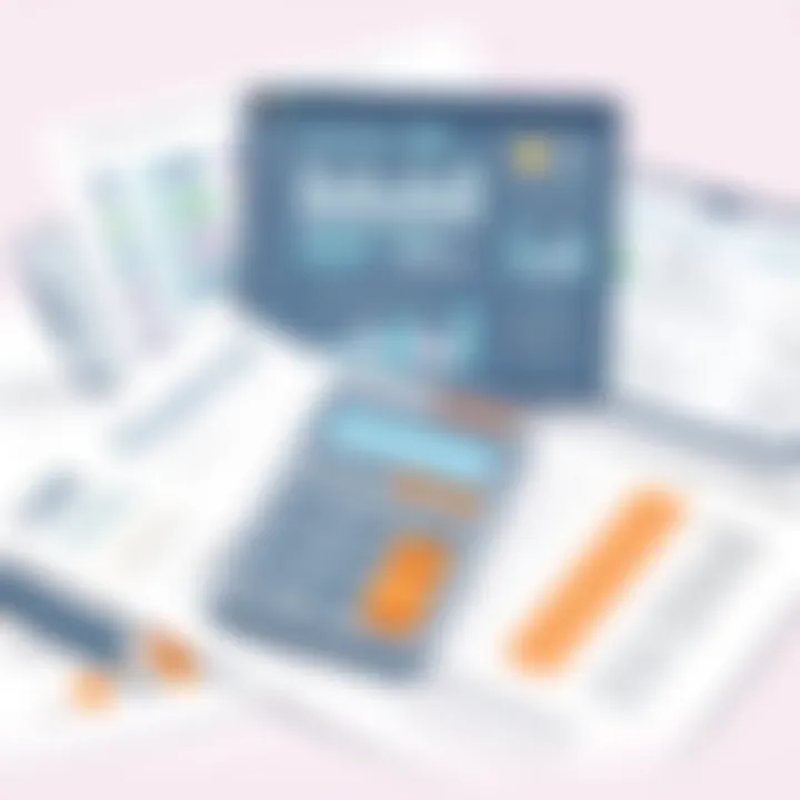 Financial Implications of Tenant Screening A calculator alongside financial documents indicating tenant screening costs.