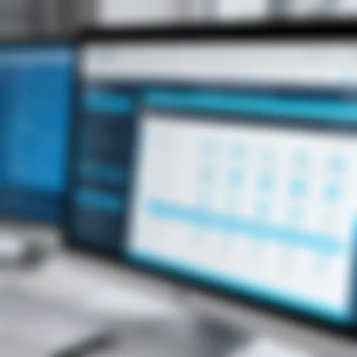 A close-up of a computer screen exhibiting dry cleaning management features