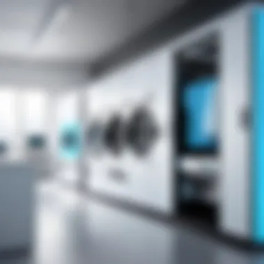 Modern Dry Cleaning Technology A modern dry cleaning facility showcasing advanced technology