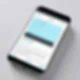 Smartphone displaying a text reminder app interface