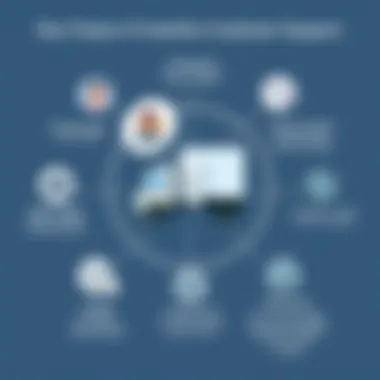 Key Features of Uber Freight's Customer Support Visual representation of customer support features