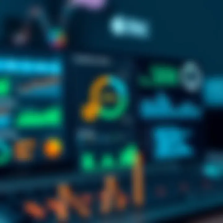 Productivity Metrics in Workflow Management A digital dashboard showcasing productivity metrics