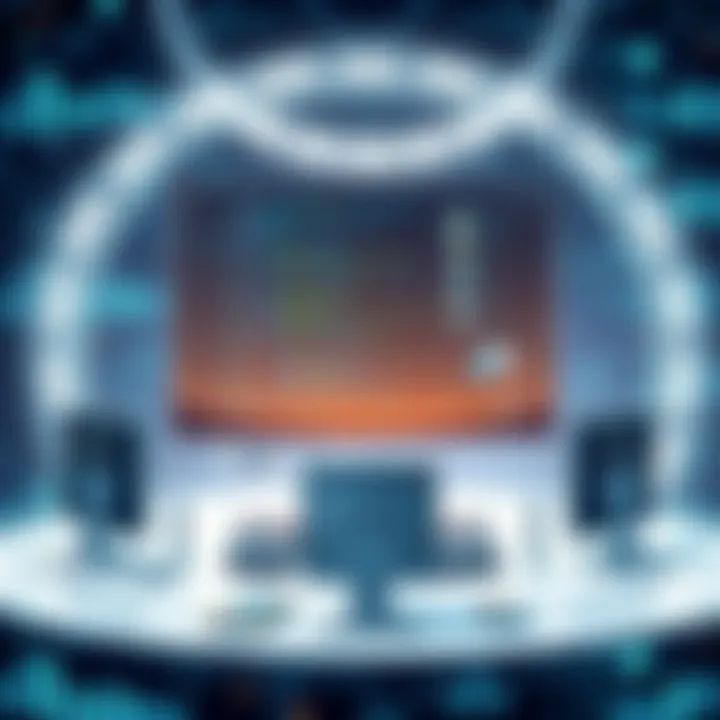 A futuristic view of digital collaboration trends impacting workplaces.