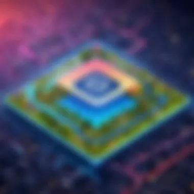 Foursquare and Its Competitive Landscape Foursquare logo with vibrant background showcasing competitive landscape.