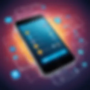 Technological Advancements in Mobile Applications Illustration representing technological advancements influencing mobile applications.