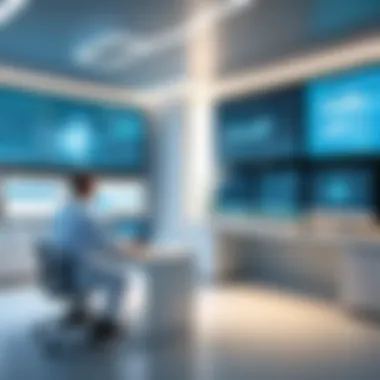 Creative concept of future medical training landscapes