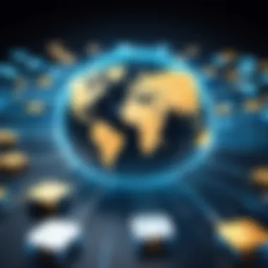 Global Money Transfer Networks Visual representation of global money transfer networks