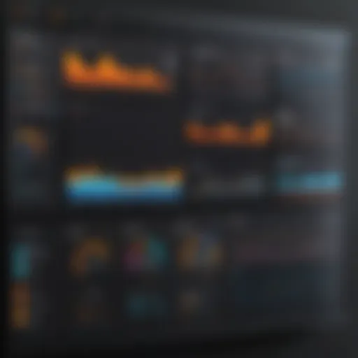 Visualization of application metrics dashboard in Grafana