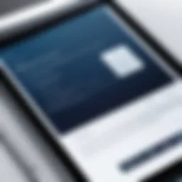 A digital signature displayed on a tablet screen