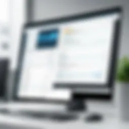 User interface of leading document management software showcasing features
