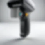 Illustration of a barcode scanner in action