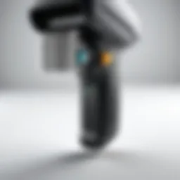 Illustration of a barcode scanner in action