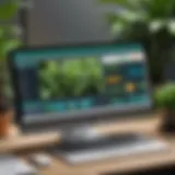 Visual representation of plant condition management software interface