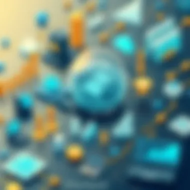 Illustration showcasing diverse industries benefiting from smart contracts