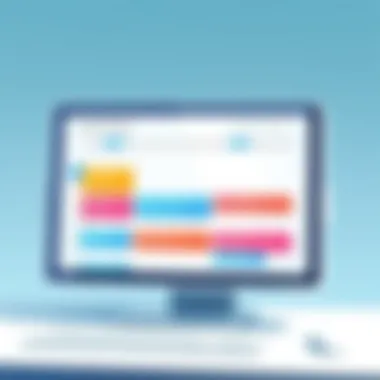 A visually appealing calendar with color-coded tasks for enhanced visibility