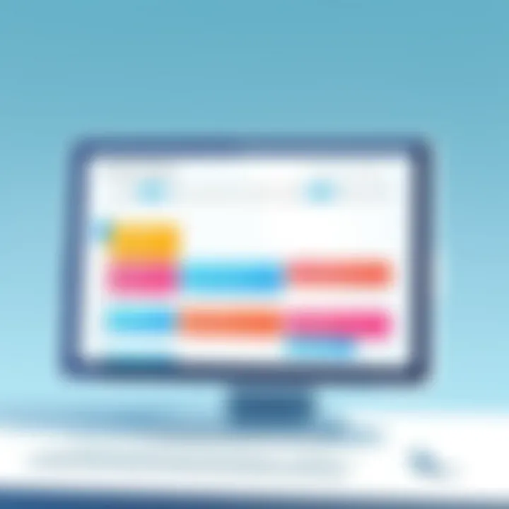 A visually appealing calendar with color-coded tasks for enhanced visibility