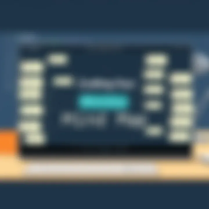 Visual representation of a mind map for Monday planning