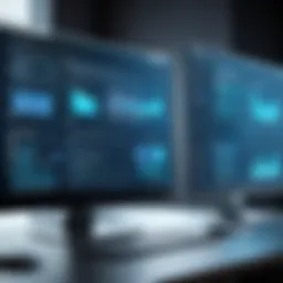 Visual representation of client database architecture