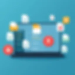 User interface of a file sharing application