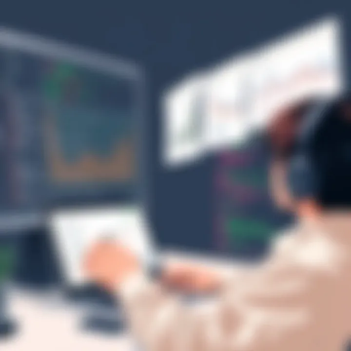 User analyzing social media engagement metrics