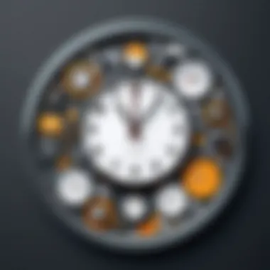 The Importance of Time Management in a One-Hour Workday A clock emphasizing the concept of time management