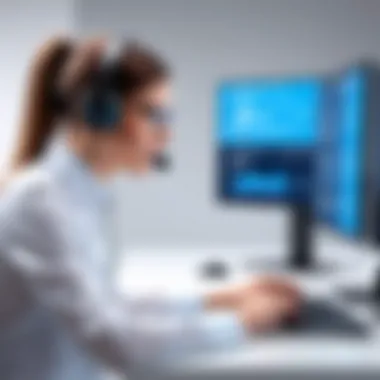 Enhancing Customer Support Strategies A professional discussing customer service strategies