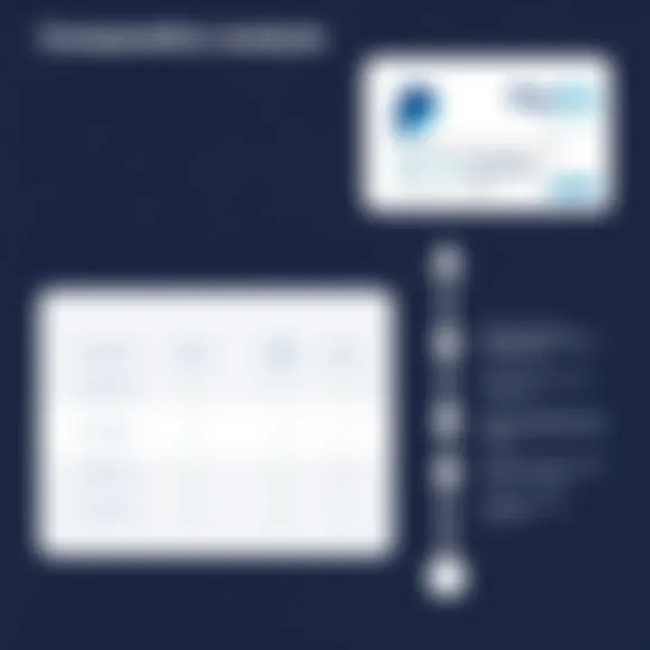 Comparison chart between PayPal credit card and traditional credit cards