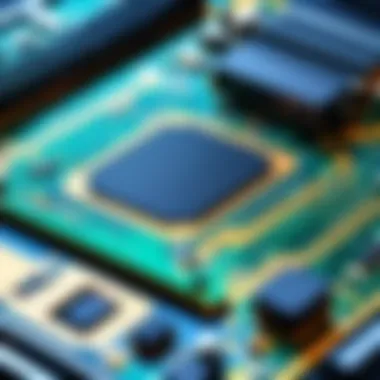 Advanced PCB Manufacturing Technology A close-up of advanced PCB manufacturing technology.
