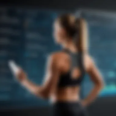 A modern interface of personal training software showcasing user analytics