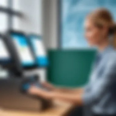 Empowering Fundraising Efforts with POS Technology Nonprofit organization staff using POS for a fundraising event