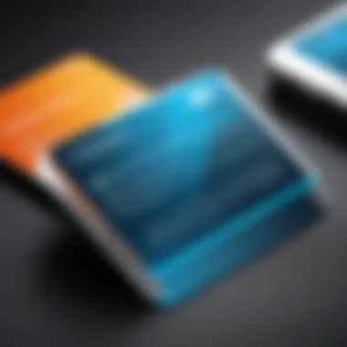 An infographic illustrating the advantages of using portable business cards.