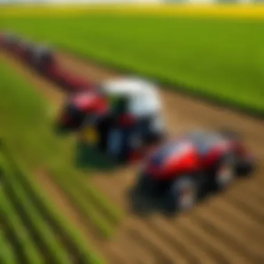 Enhancing Efficiency with Precision Farming Precision agriculture technology in action on a modern farm