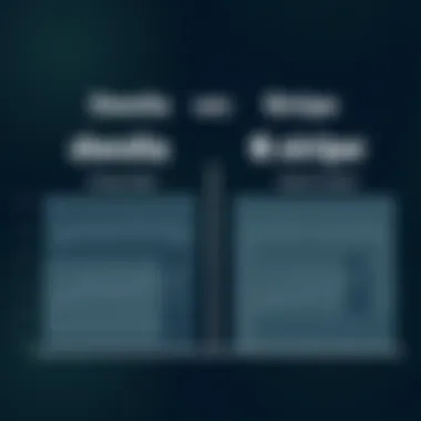 Graph comparing pricing models of Dwolla and Stripe