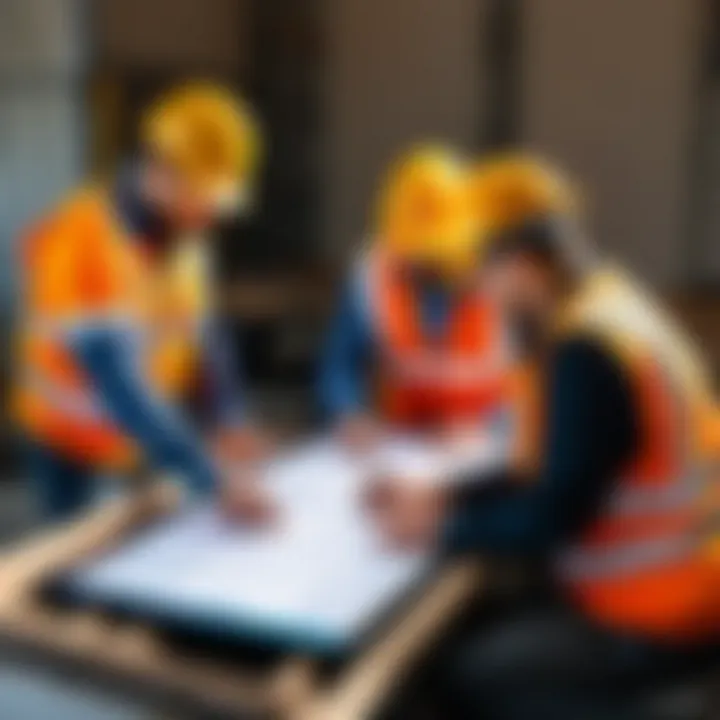Construction team utilizing Procore Timesheets for efficient time tracking