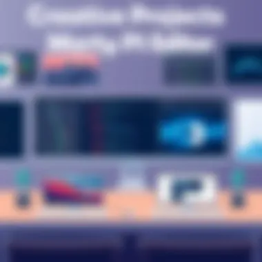 Showcasing Creative Projects Made with PS Editor Creative projects created using PS Editor