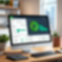 An overview of QuickBooks dashboard highlighting payroll features