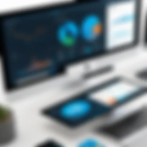 Overview of Salesforce CRM interface showcasing customizable dashboards