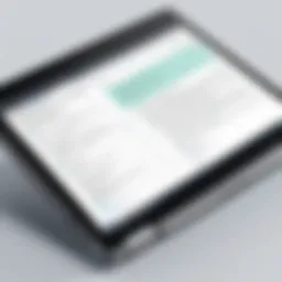 Interface of a popular note-taking application on a touchscreen laptop