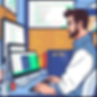 Small Business Owner Utilizing Microsales POS Small business owner utilizing microsales POS technology