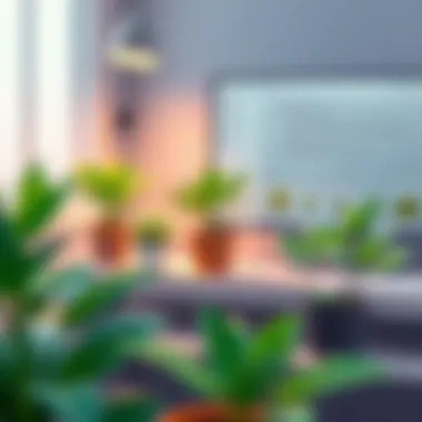 Exploring the User Interface of Smart Plant Home App A user interface showcasing the Smart Plant Home App features