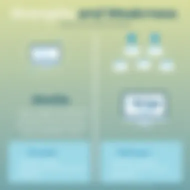 Infographic highlighting strengths and weaknesses of Dwolla and Stripe