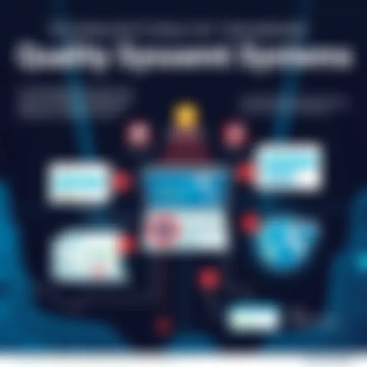 Infographic showing technology integration in Quality Management Systems