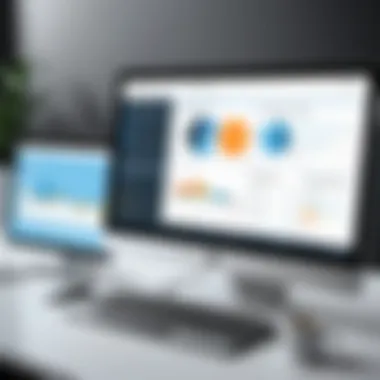 Project Management Software Dashboard Overview Visual representation of project management software dashboard