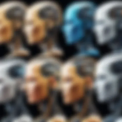 Conceptual representation of artificial intelligence evolution