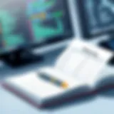 Manual mileage log book with pen