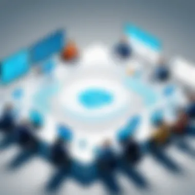Enhanced Collaboration through CI Visual representation of team collaboration enhanced by CI tools