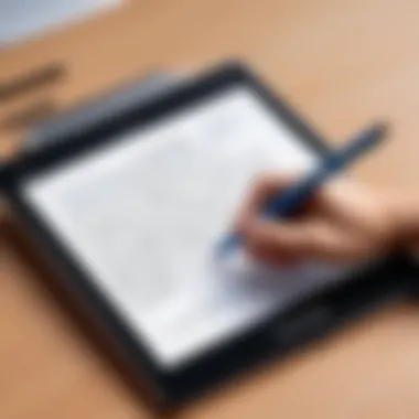 Digital Handwriting with WritePad A close-up of digital handwriting using the WritePad app.