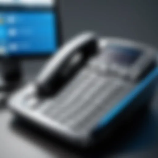 Illustration of U-verse telephone services interface