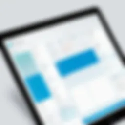 Illustration of a digital planner interface