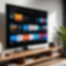 A modern interface of AT&T TV showcasing various streaming options.